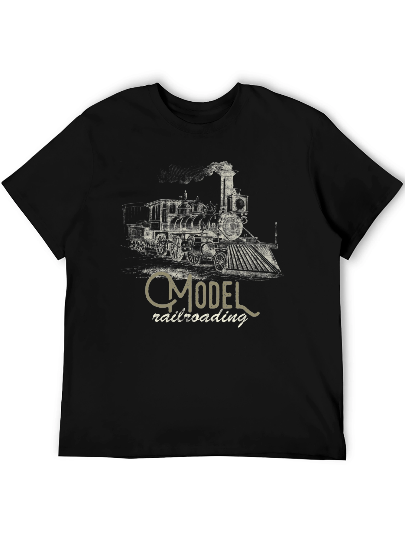 Model Railroading Steam Train Graphic T-Shirt