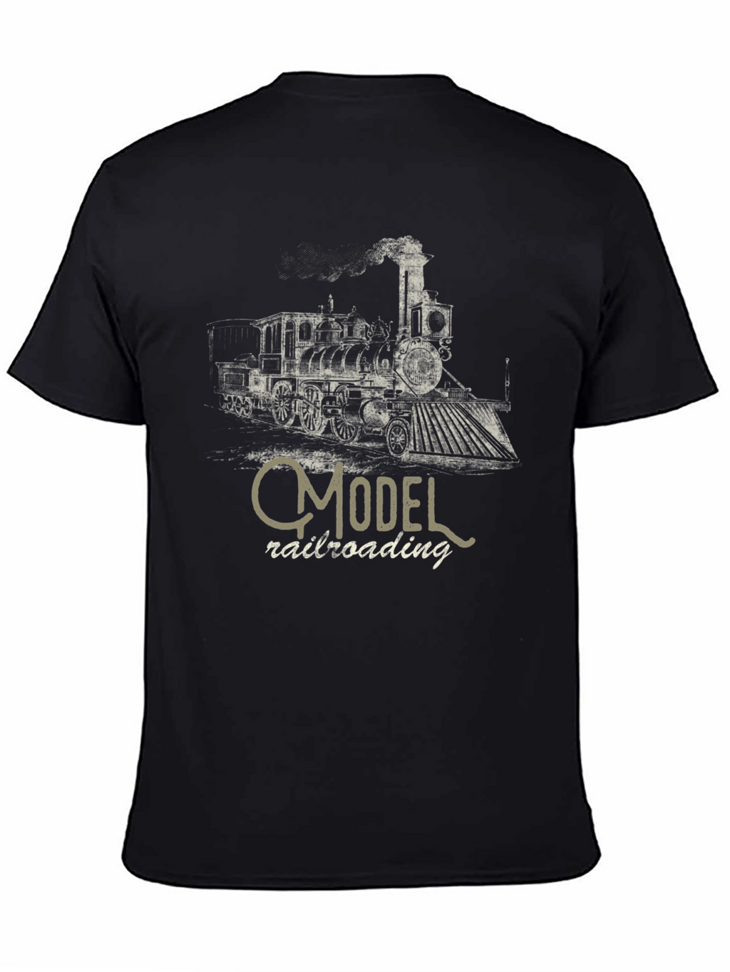 Model Railroading Steam Train Graphic T-Shirt