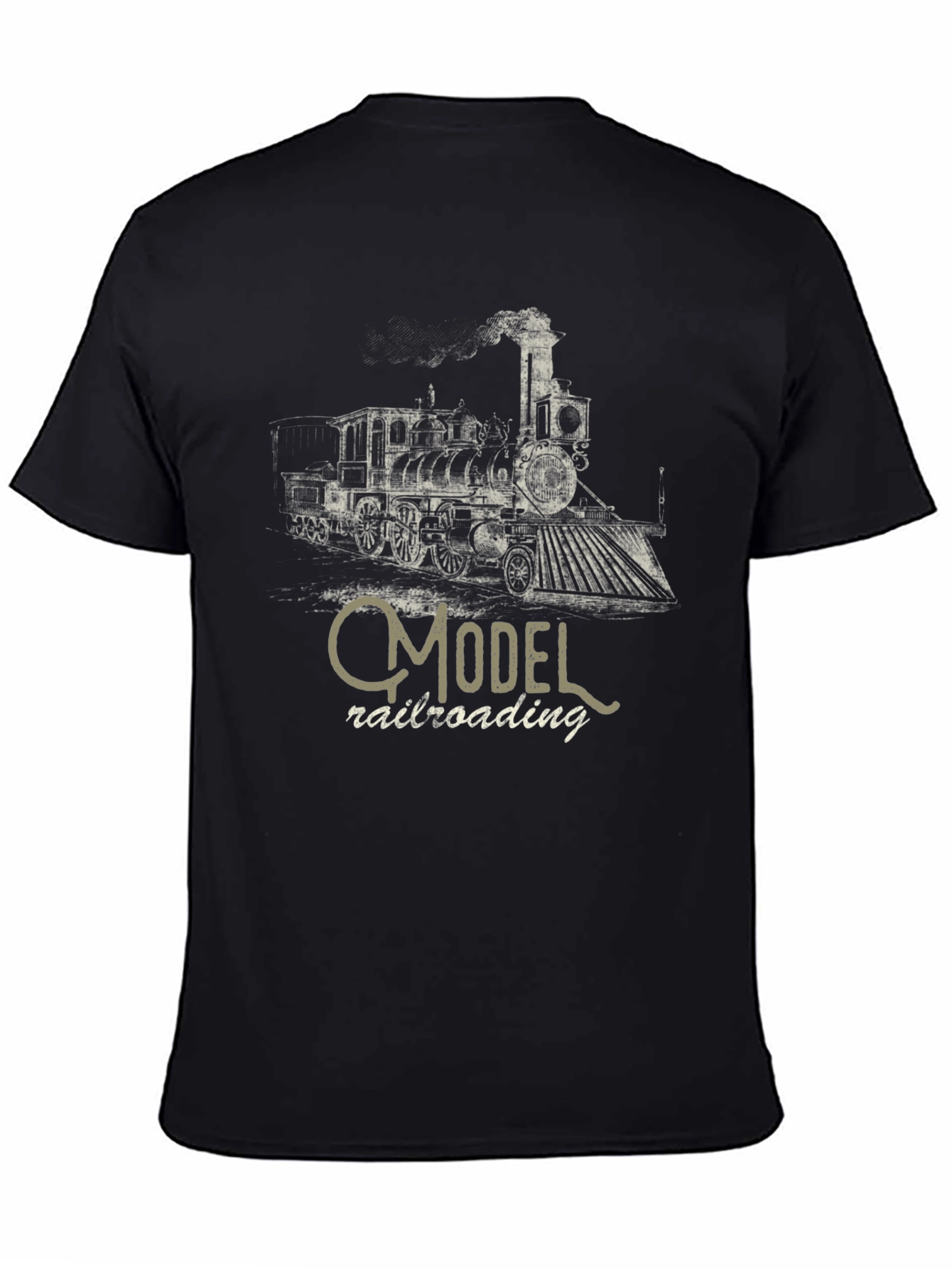 Model Railroading Steam Train Graphic T-Shirt