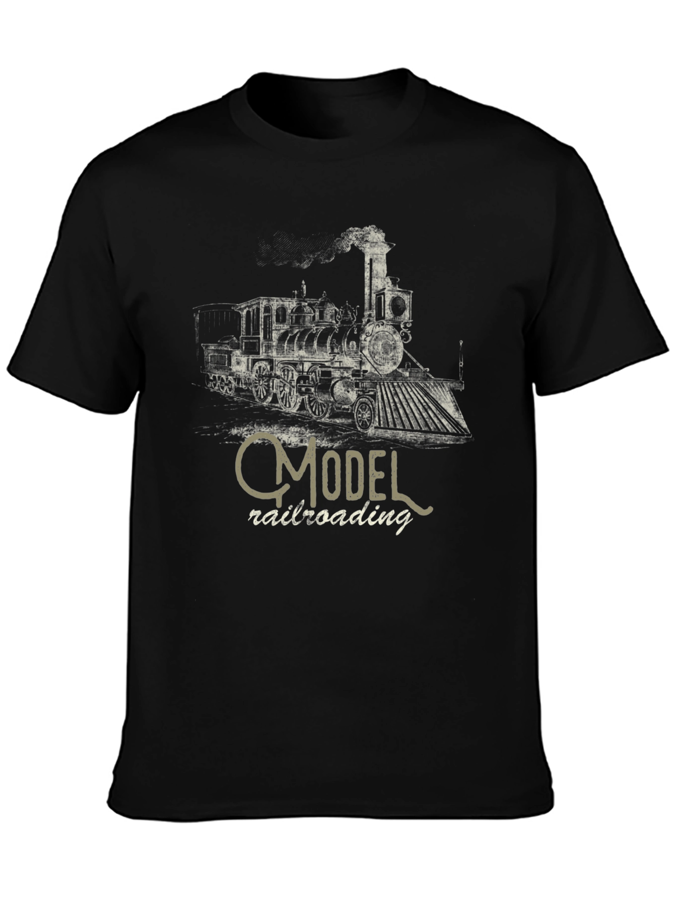 Model Railroading Steam Train Graphic T-Shirt