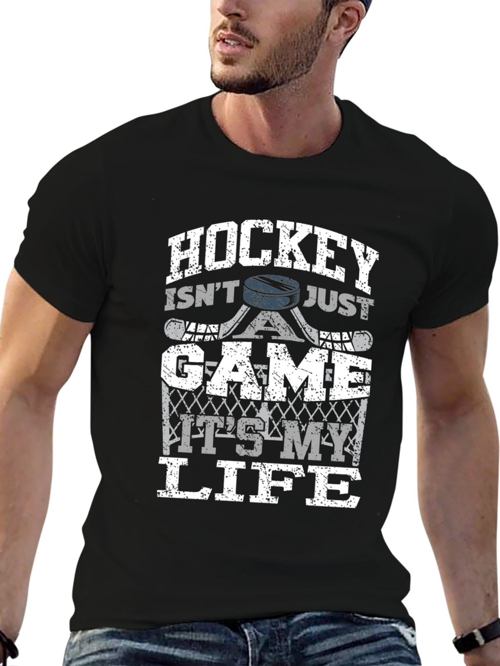 Hockey is My Life Graphic T-Shirt