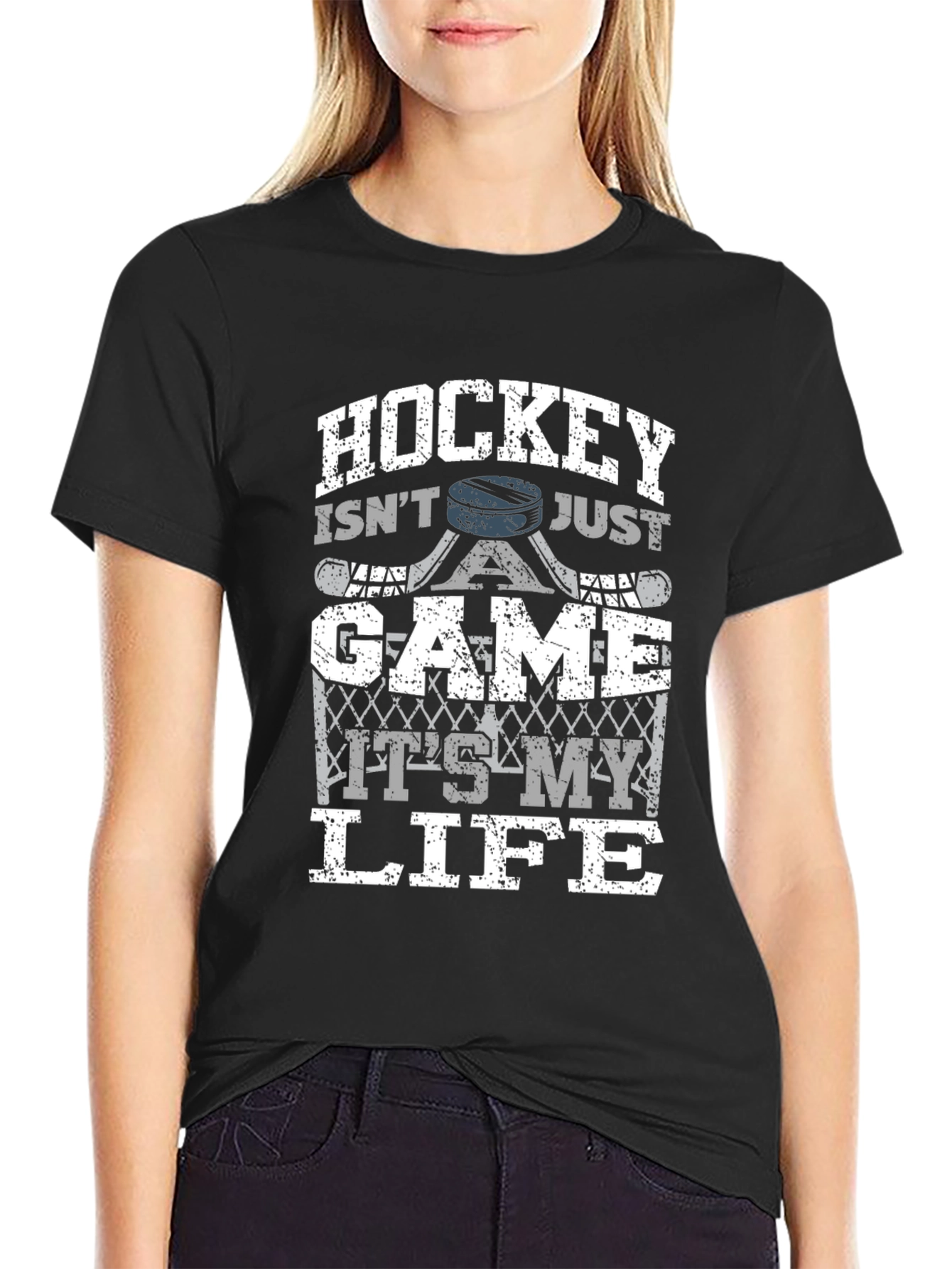 Hockey is My Life Graphic T-Shirt