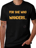 For She Who Wanders Graphic Tee - Black