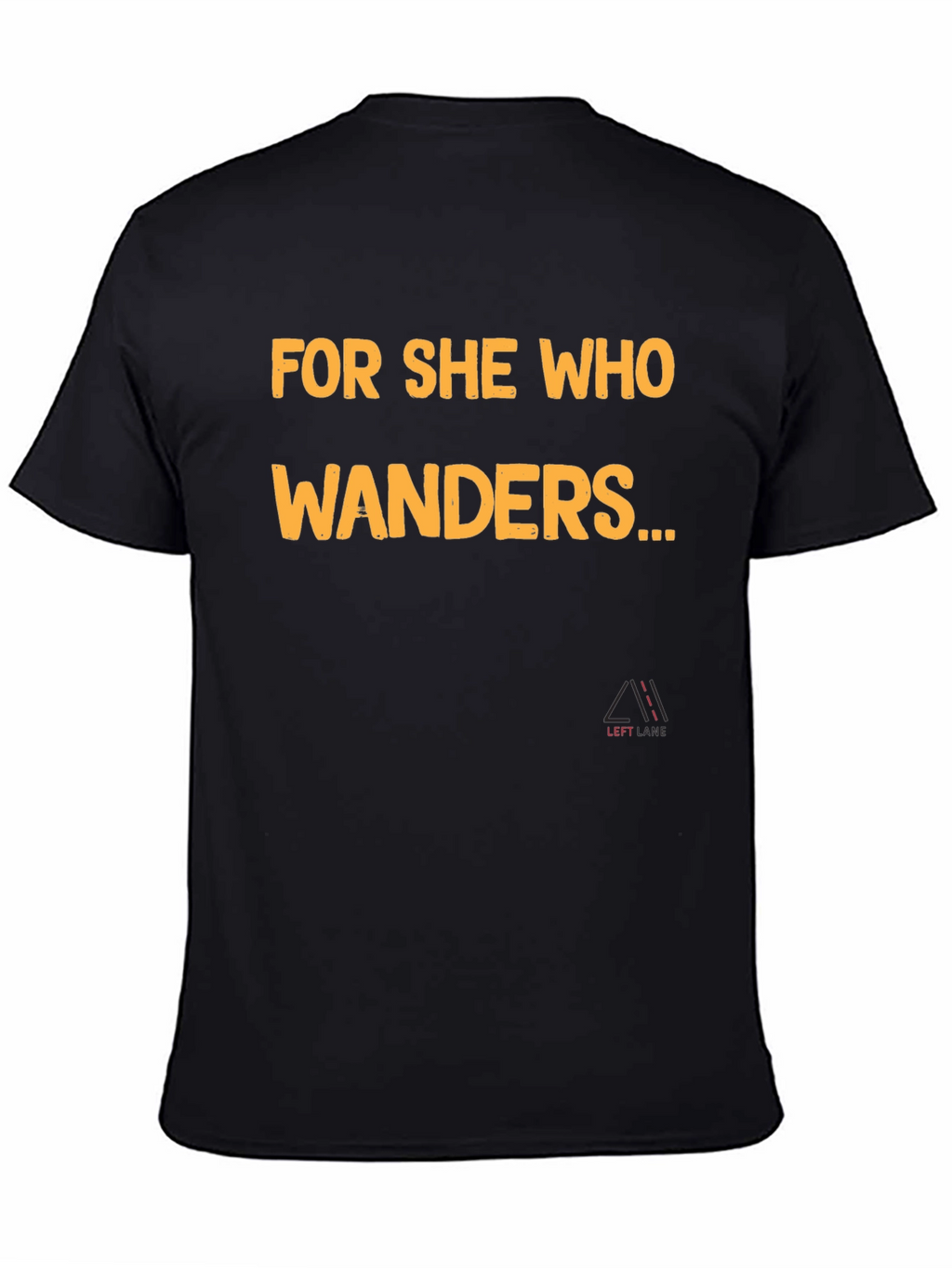 For She Who Wanders Graphic Tee - Black
