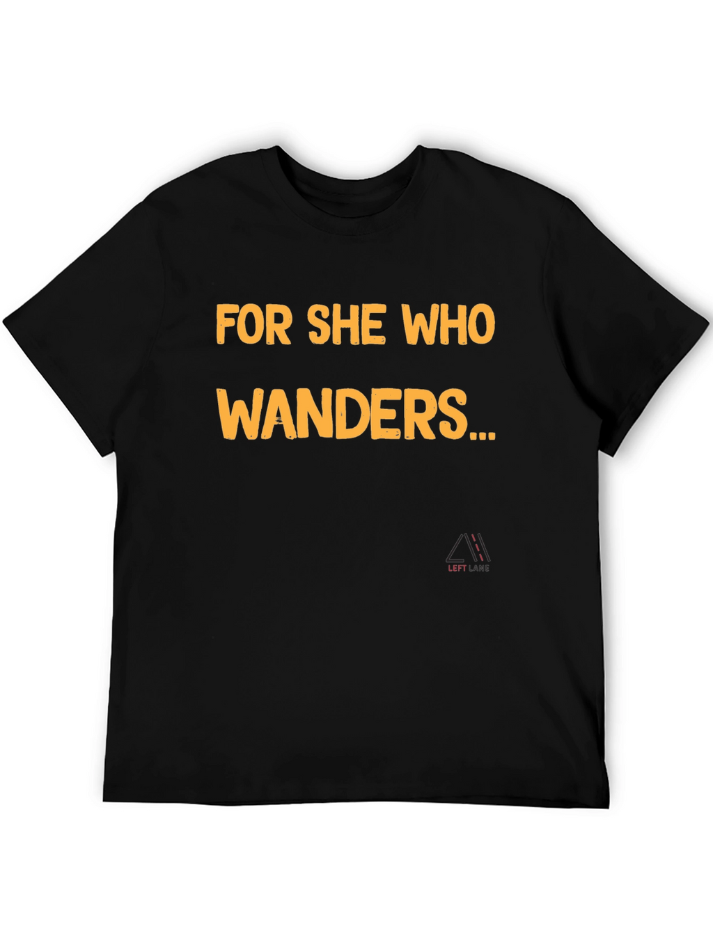 For She Who Wanders Graphic Tee - Black