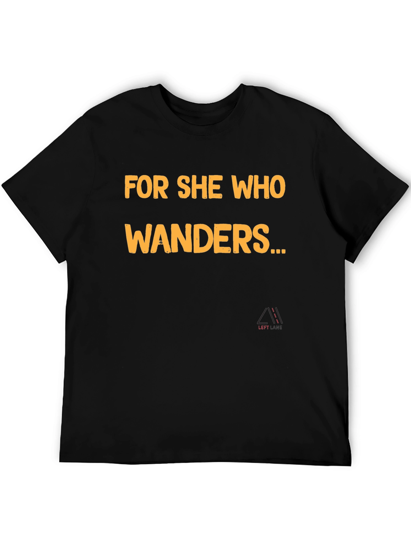 For She Who Wanders Graphic Tee - Black