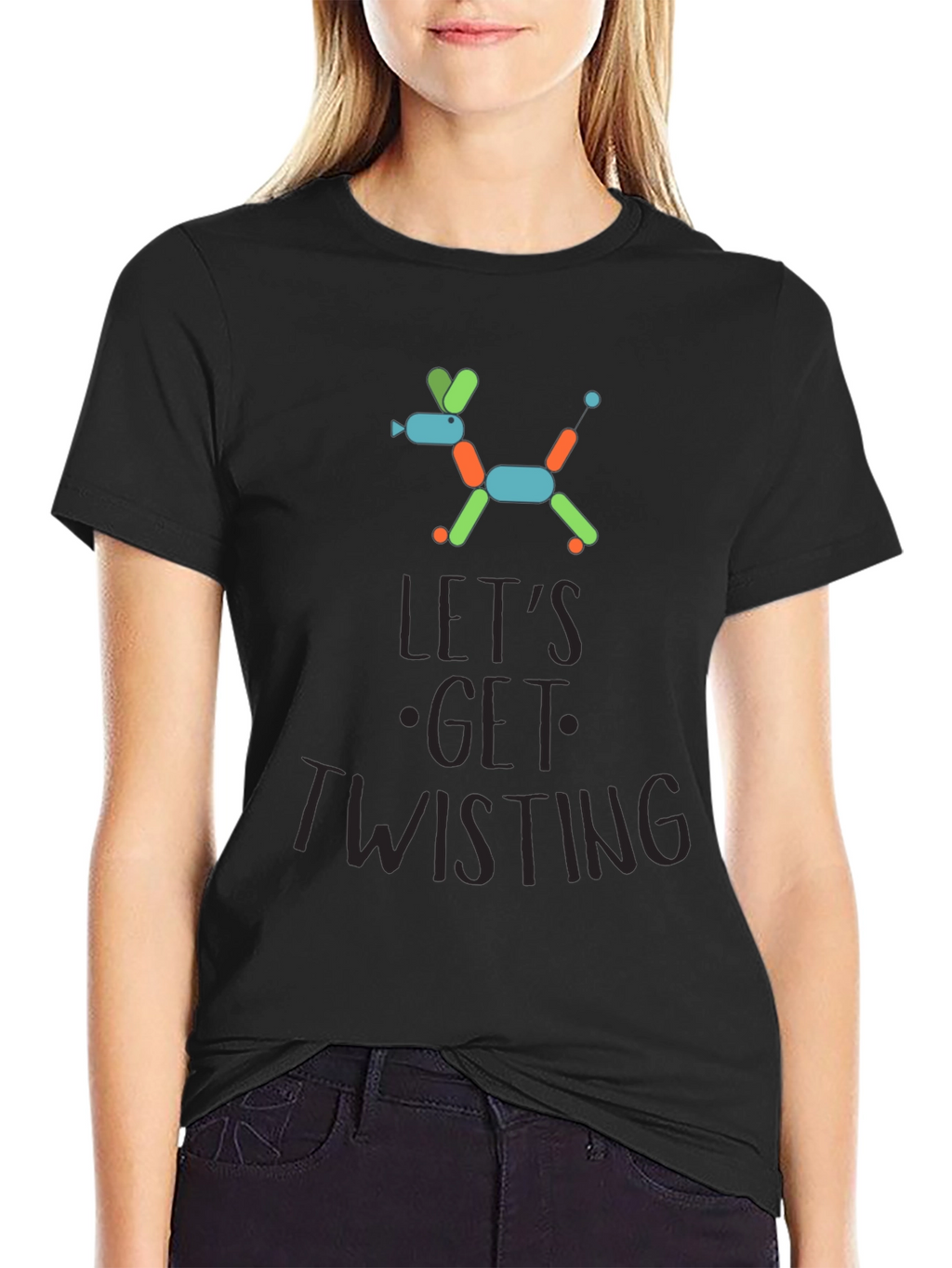 Lets Get Twisting Balloon Dog Graphic Tee