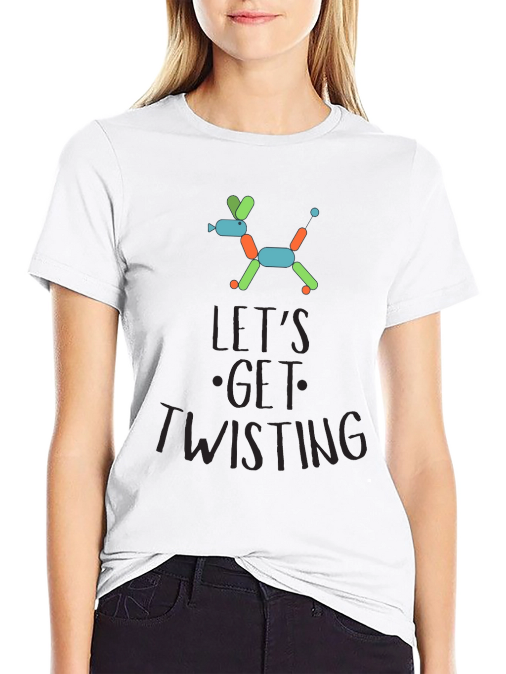 Lets Get Twisting Balloon Dog Graphic Tee