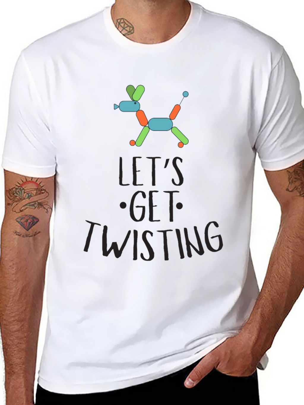 Lets Get Twisting Balloon Dog Graphic Tee