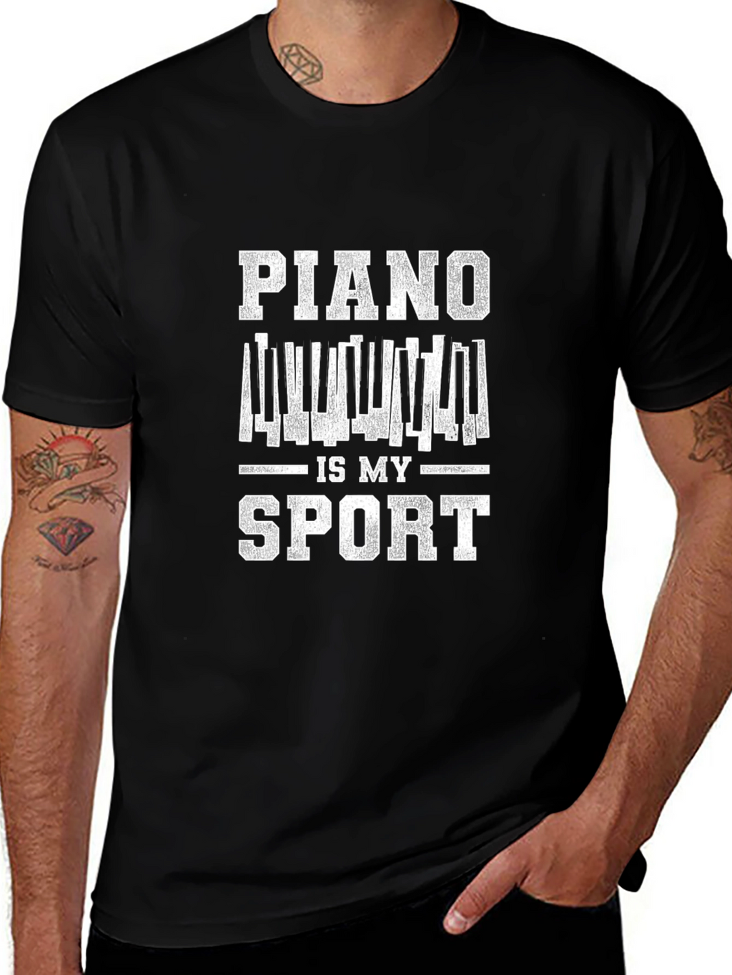 Piano Is My Sport Graphic T-Shirt
