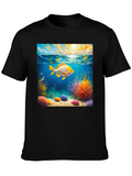 Underwater Goldfish Graphic Tee