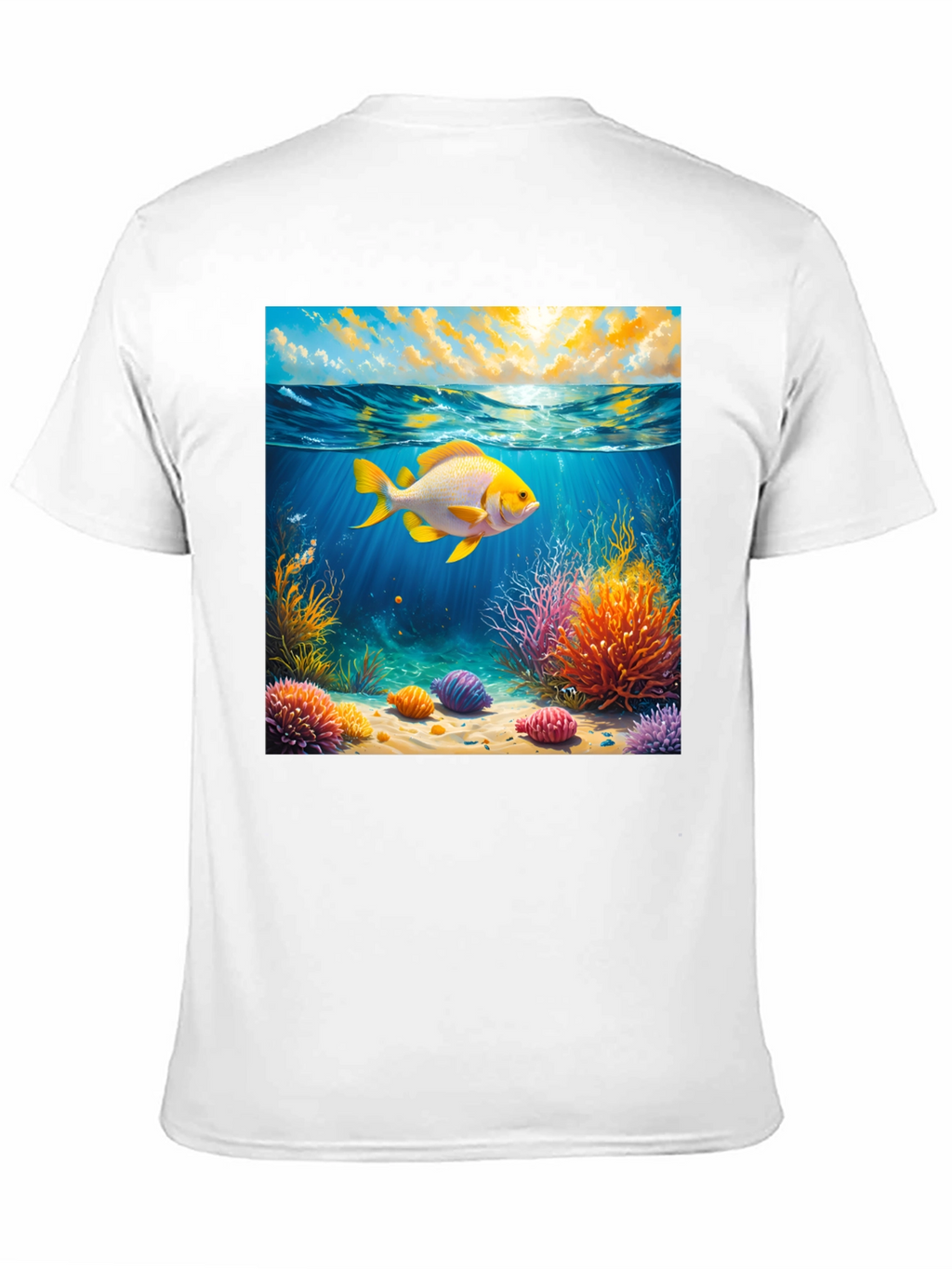 Underwater Goldfish Graphic Tee