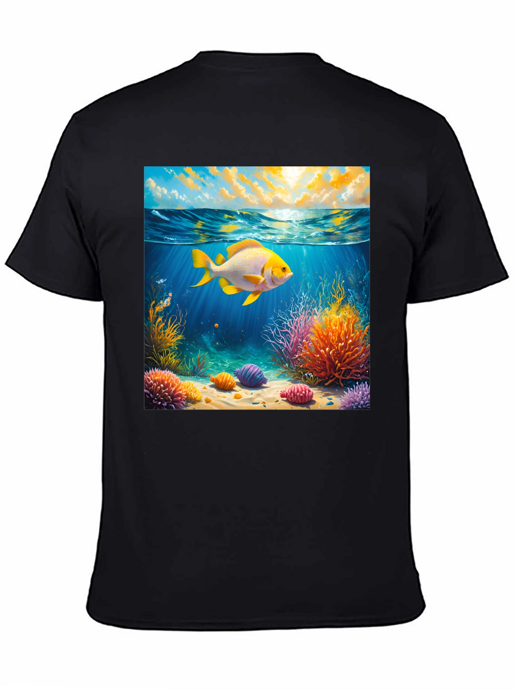 Underwater Goldfish Graphic Tee