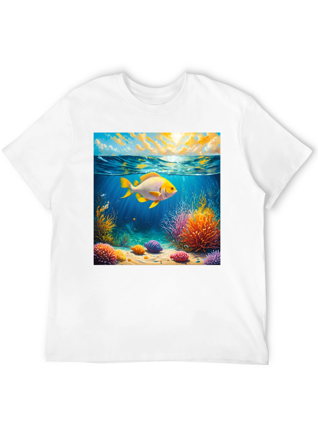 Underwater Goldfish Graphic Tee