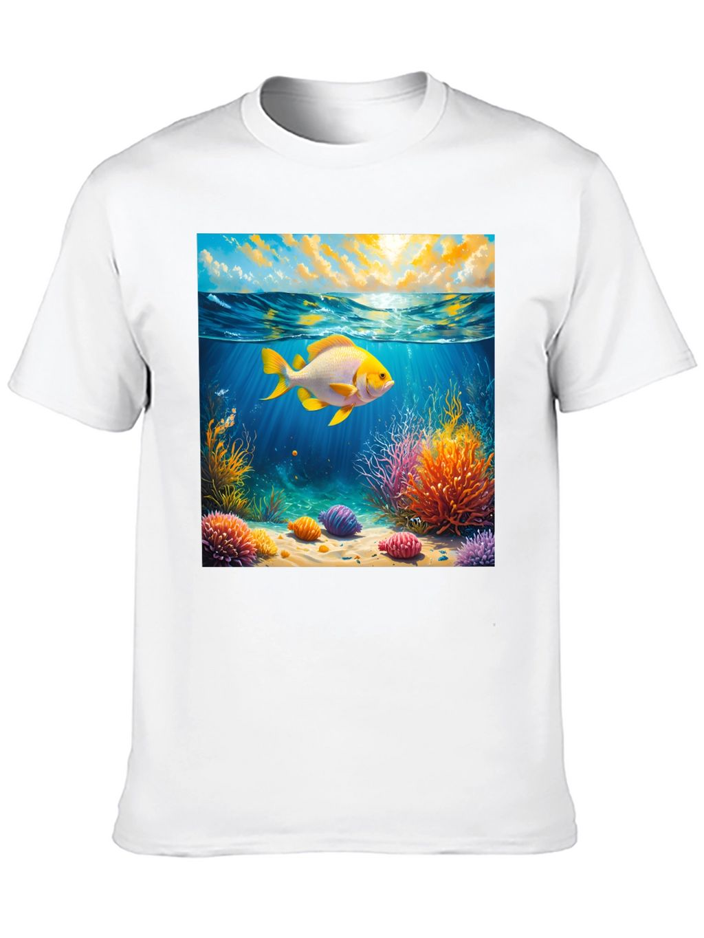 Underwater Goldfish Graphic Tee