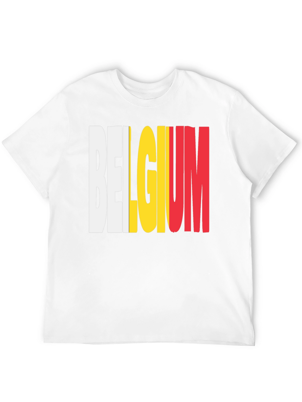 Belgium Flag T-Shirt - Black Graphic Tee