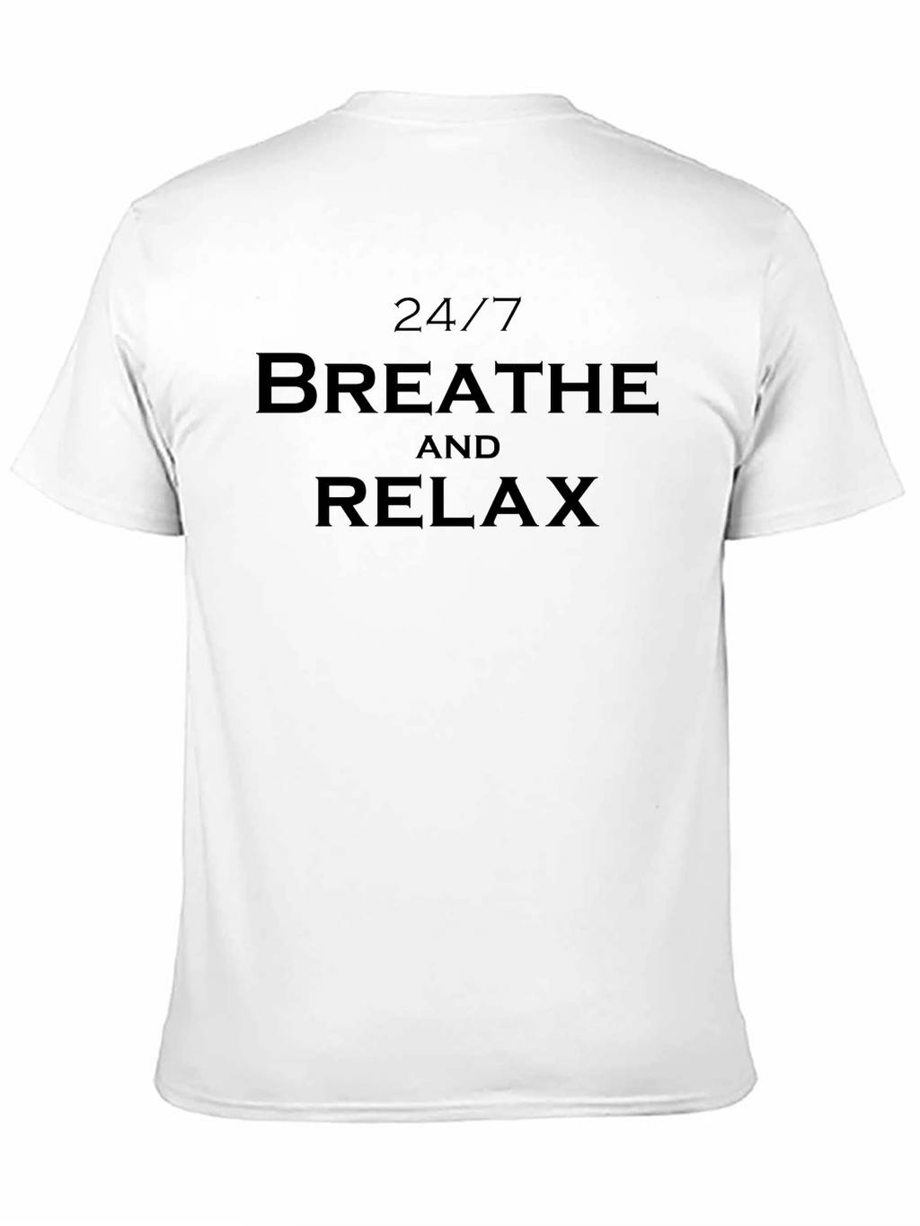 24/7 Breathe & Relax Black T-Shirt Comfort