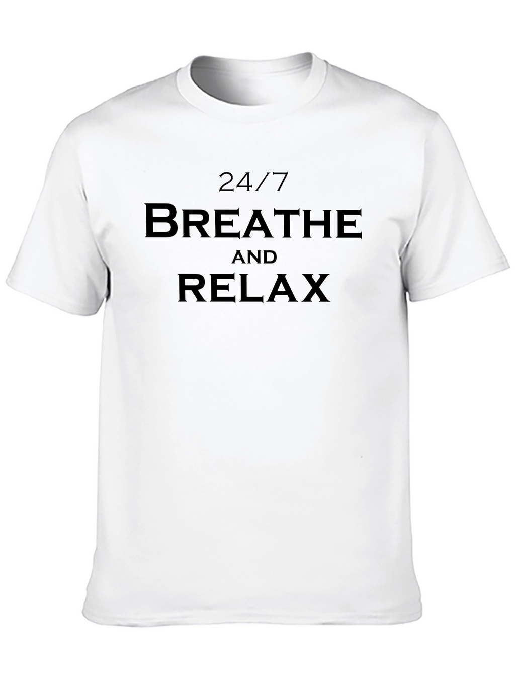 24/7 Breathe & Relax Black T-Shirt Comfort