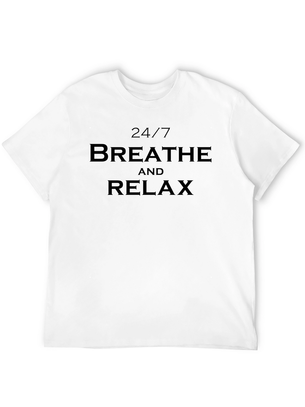 24/7 Breathe & Relax Black T-Shirt Comfort