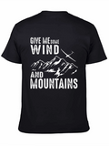 Give Me Some Wind And Mountains Black T-Shirt
