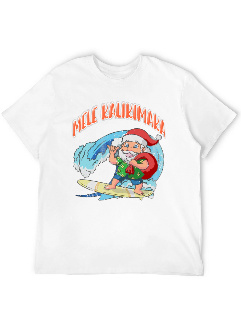Mele Kalikimaka Santa Surf T-Shirt