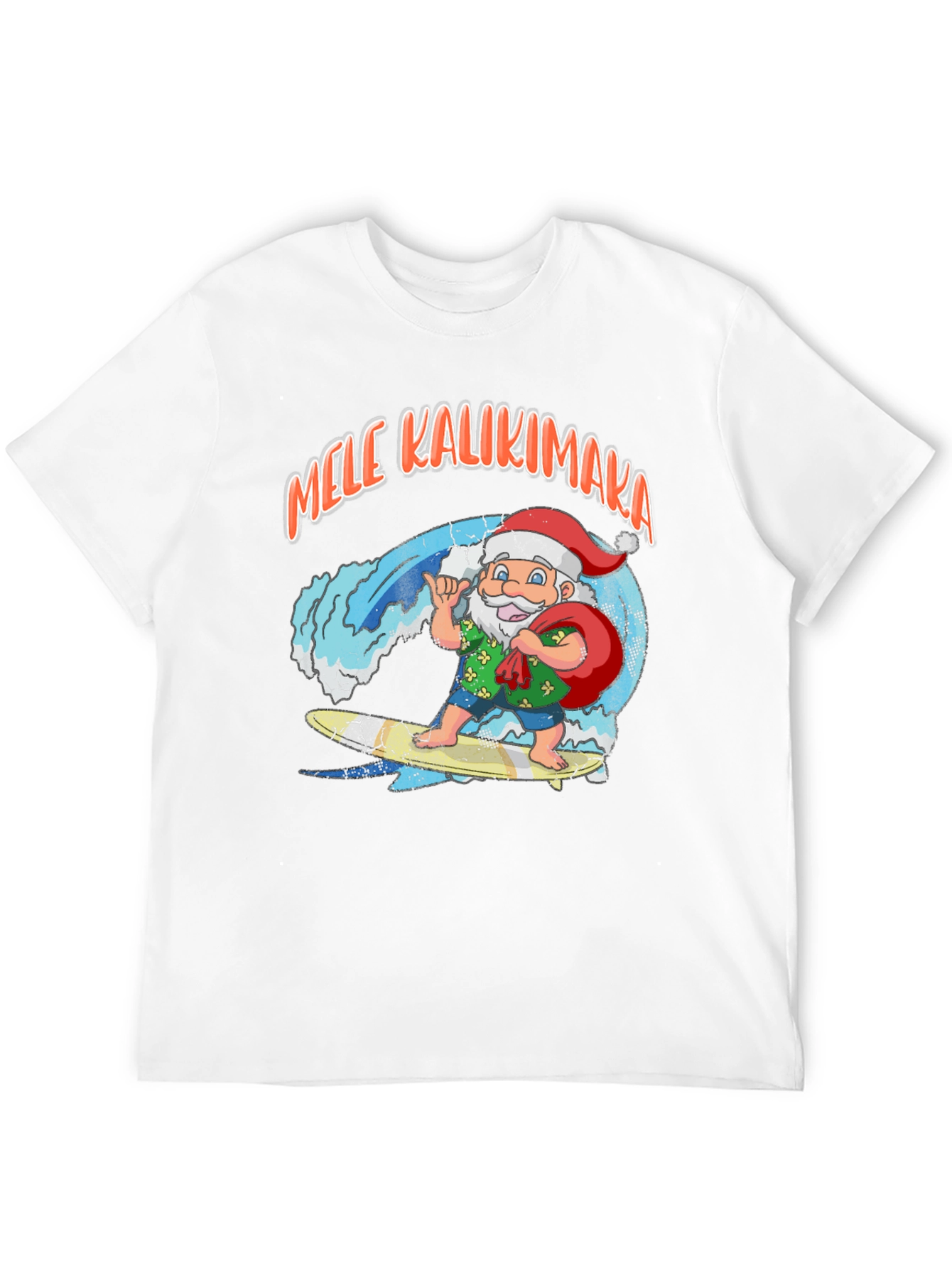 Mele Kalikimaka Santa Surf T-Shirt