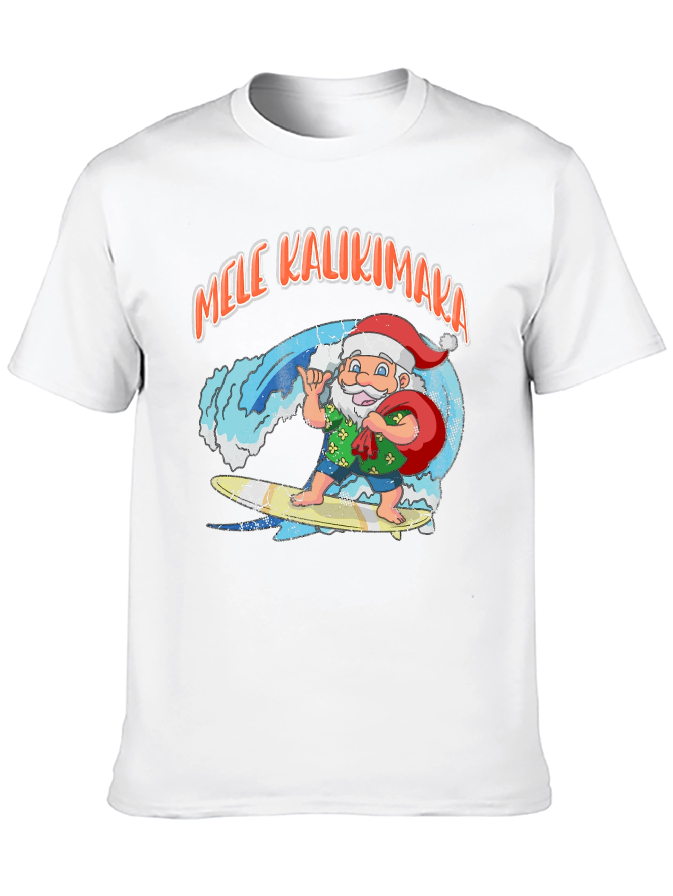 Mele Kalikimaka Santa Surf T-Shirt