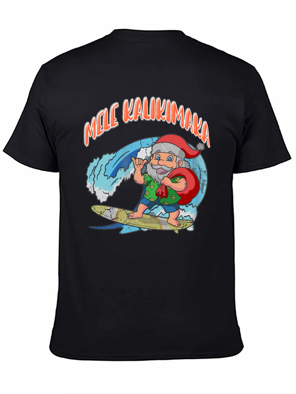 Mele Kalikimaka Santa Surf T-Shirt