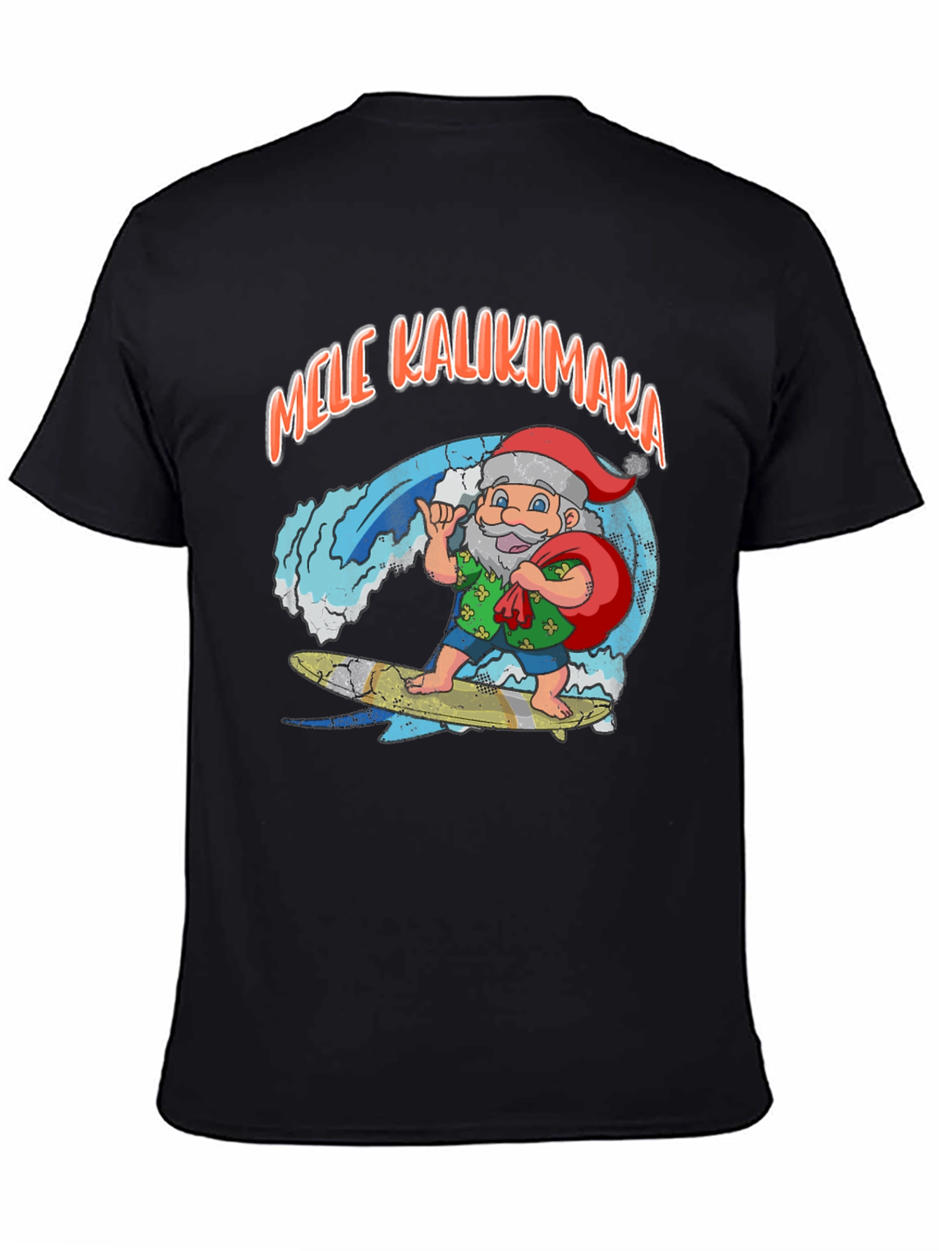 Mele Kalikimaka Santa Surf T-Shirt