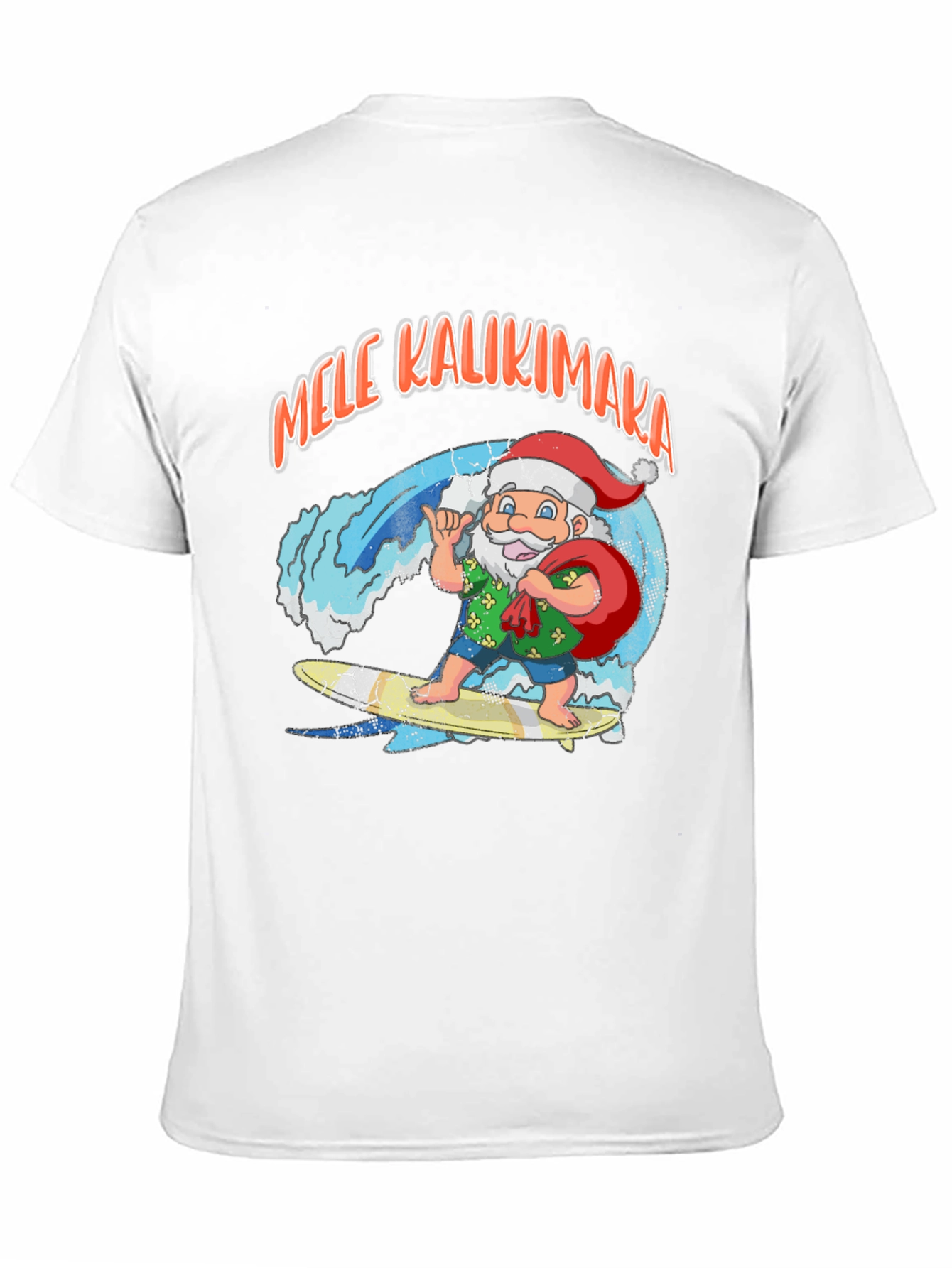 Mele Kalikimaka Santa Surf T-Shirt