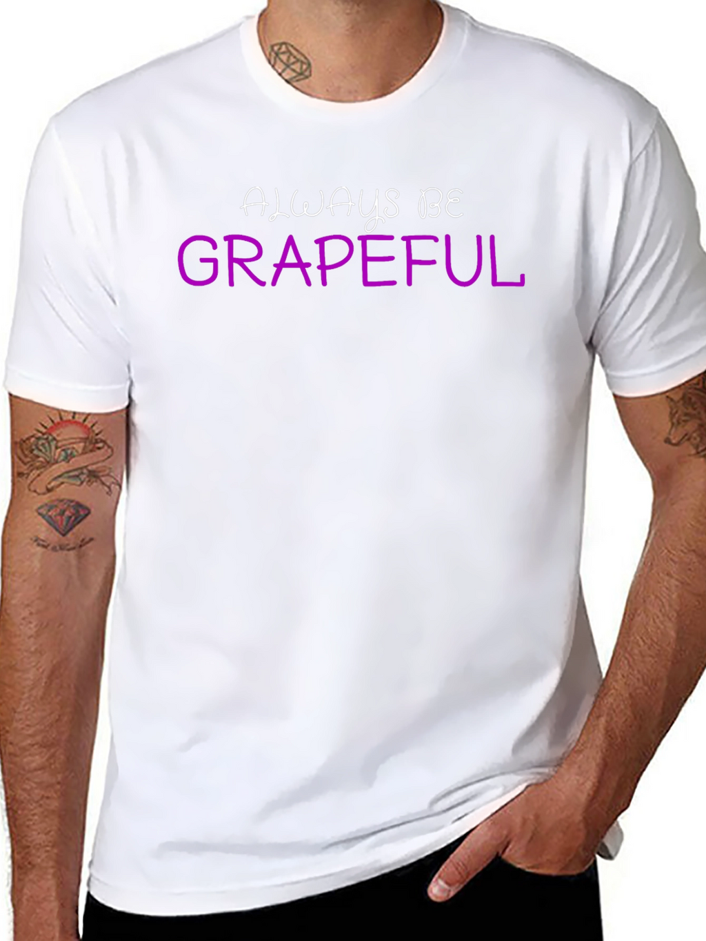 Always Be Grapeful Graphic T-Shirt