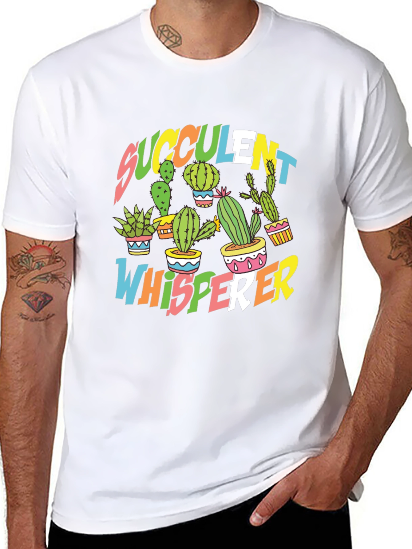 Succulent Whisperer Black T-Shirt