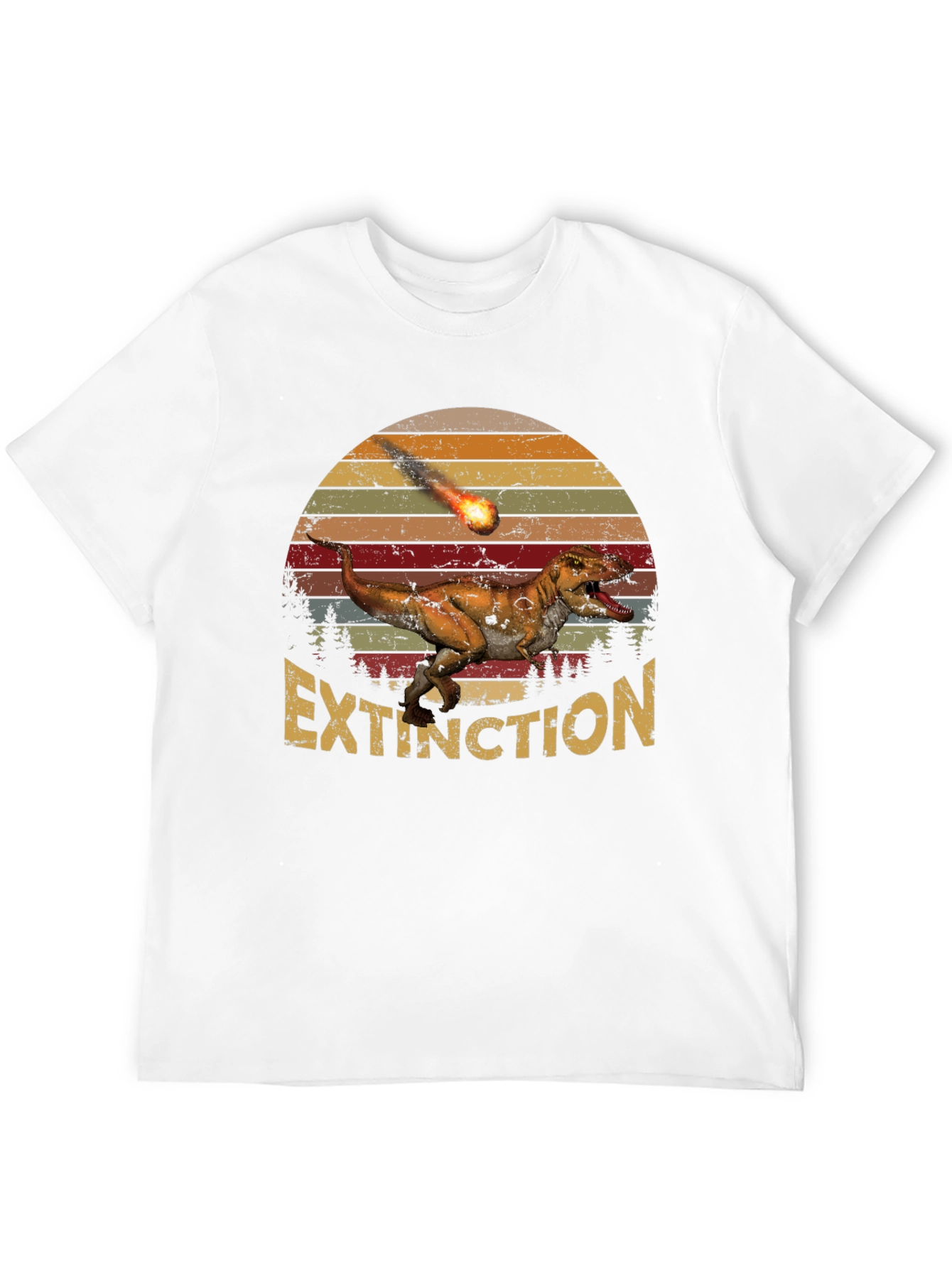 Extinction Dinosaur Graphic T-Shirt