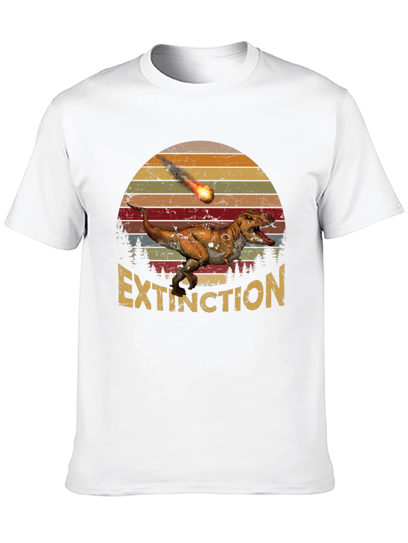 Extinction Dinosaur Graphic T-Shirt
