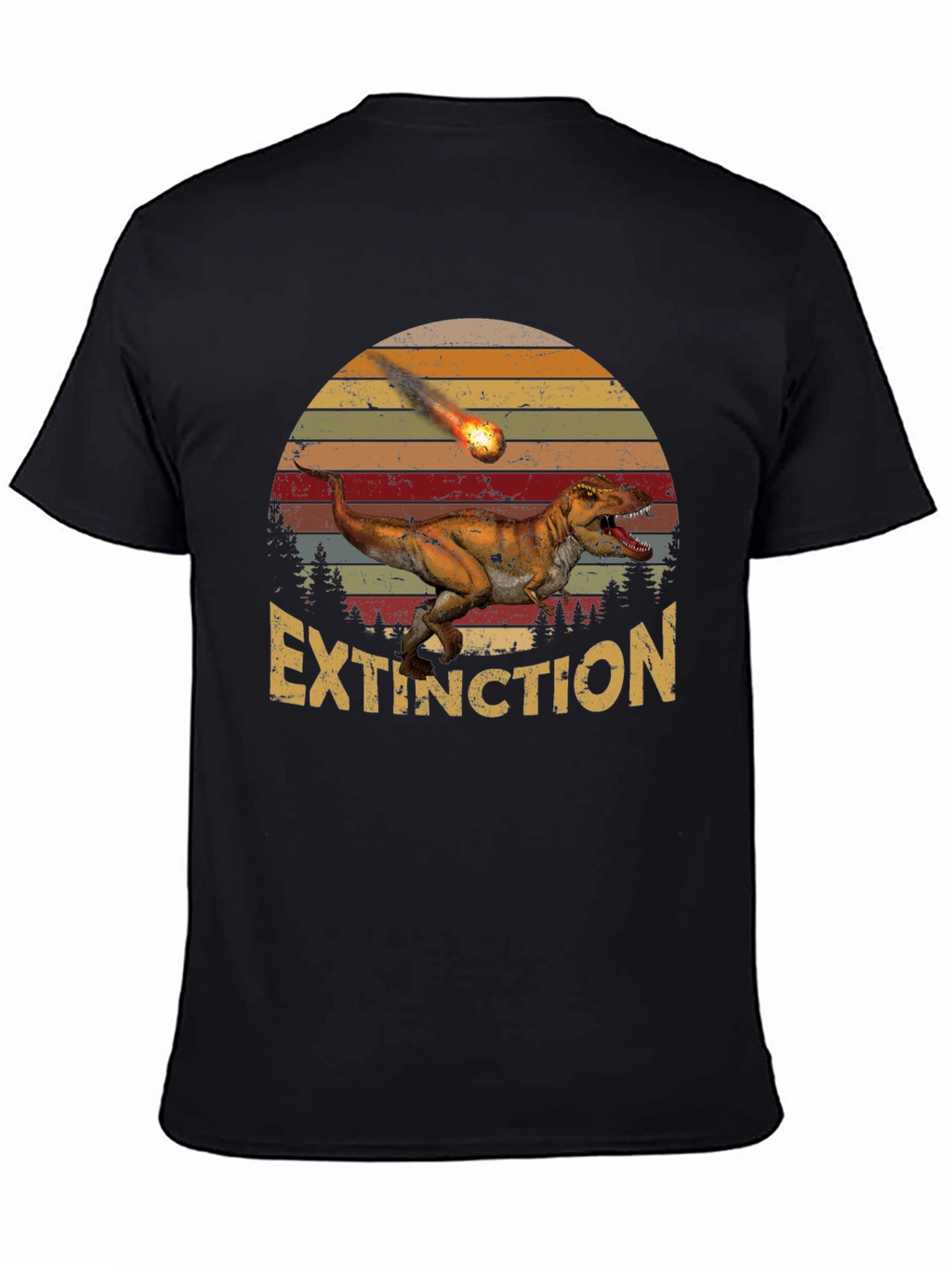 Extinction Dinosaur Graphic T-Shirt