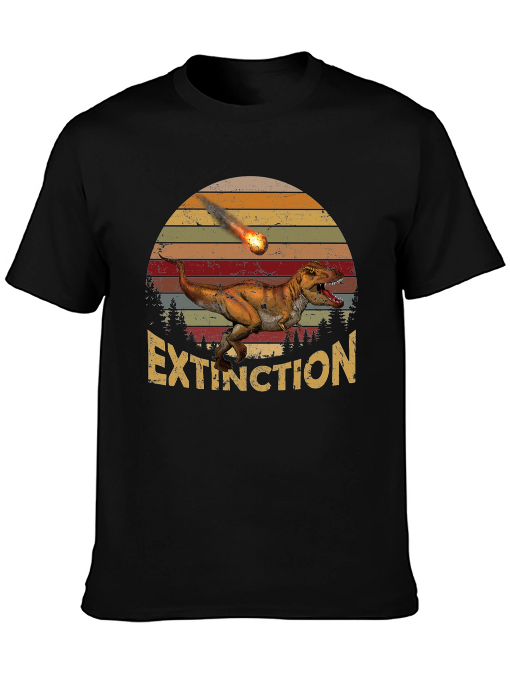 Extinction Dinosaur Graphic T-Shirt