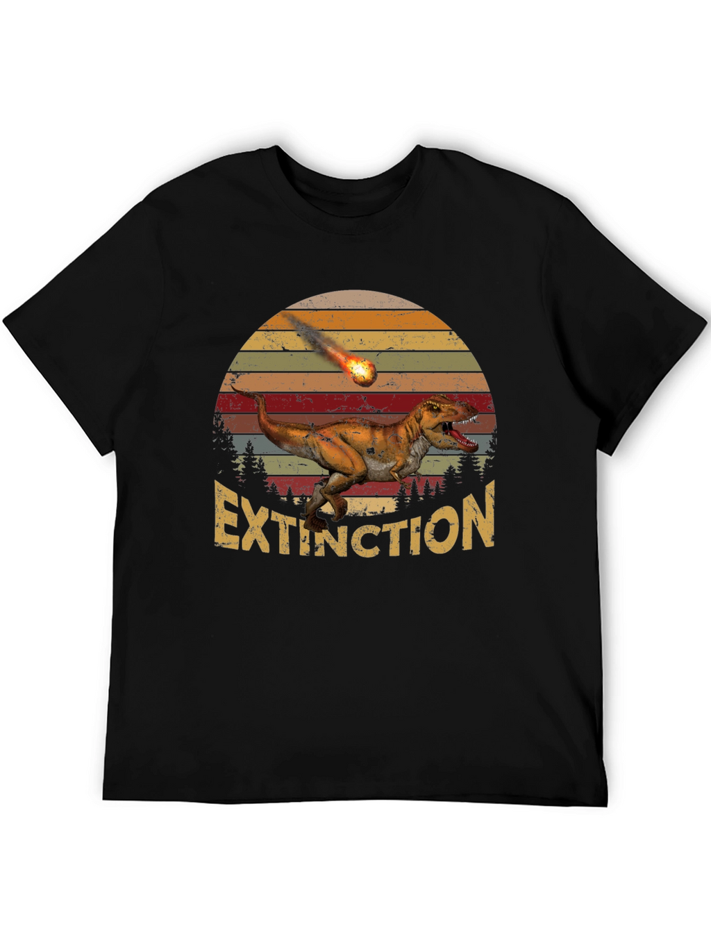 Extinction Dinosaur Graphic T-Shirt