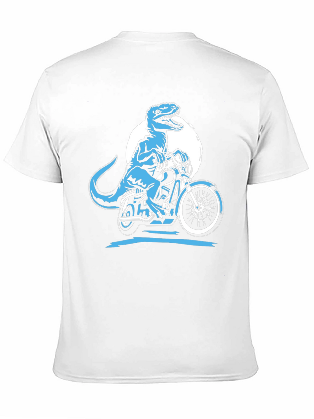 Dino Rider Graphic Tee - Black Cotton T-Shirt