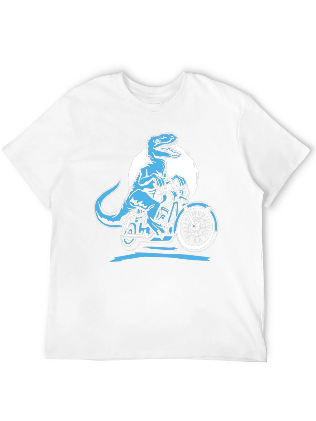 Dino Rider Graphic Tee - Black Cotton T-Shirt