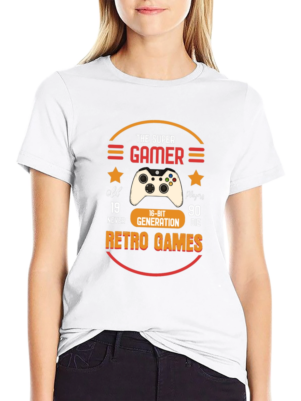 Super Gamer Retro Games Graphic Tee