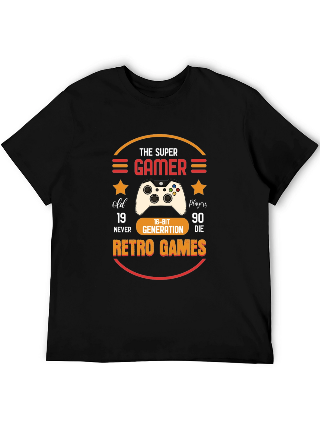 Super Gamer Retro Games Graphic Tee