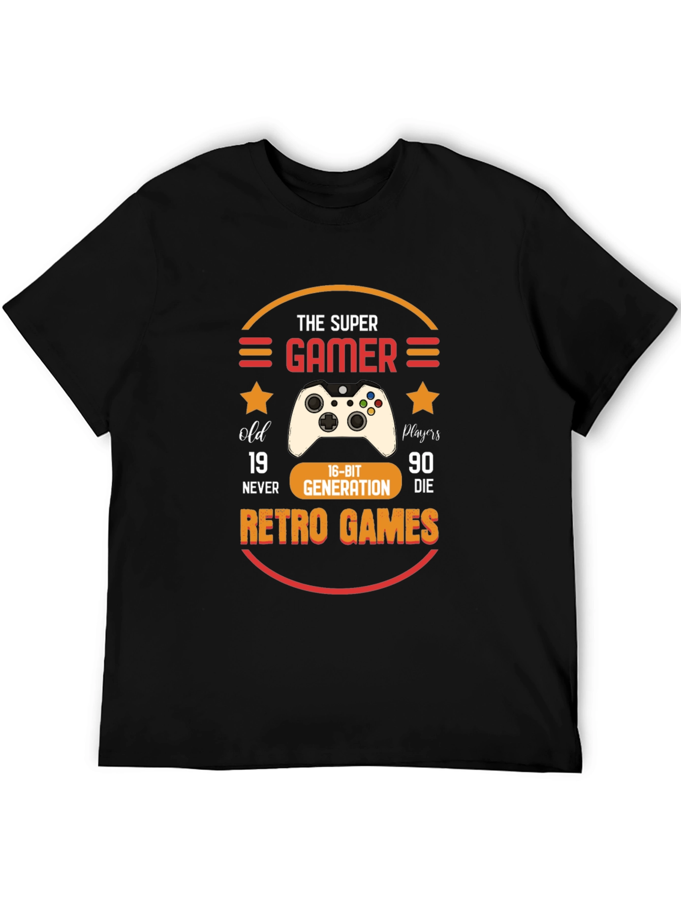 Super Gamer Retro Games Graphic Tee