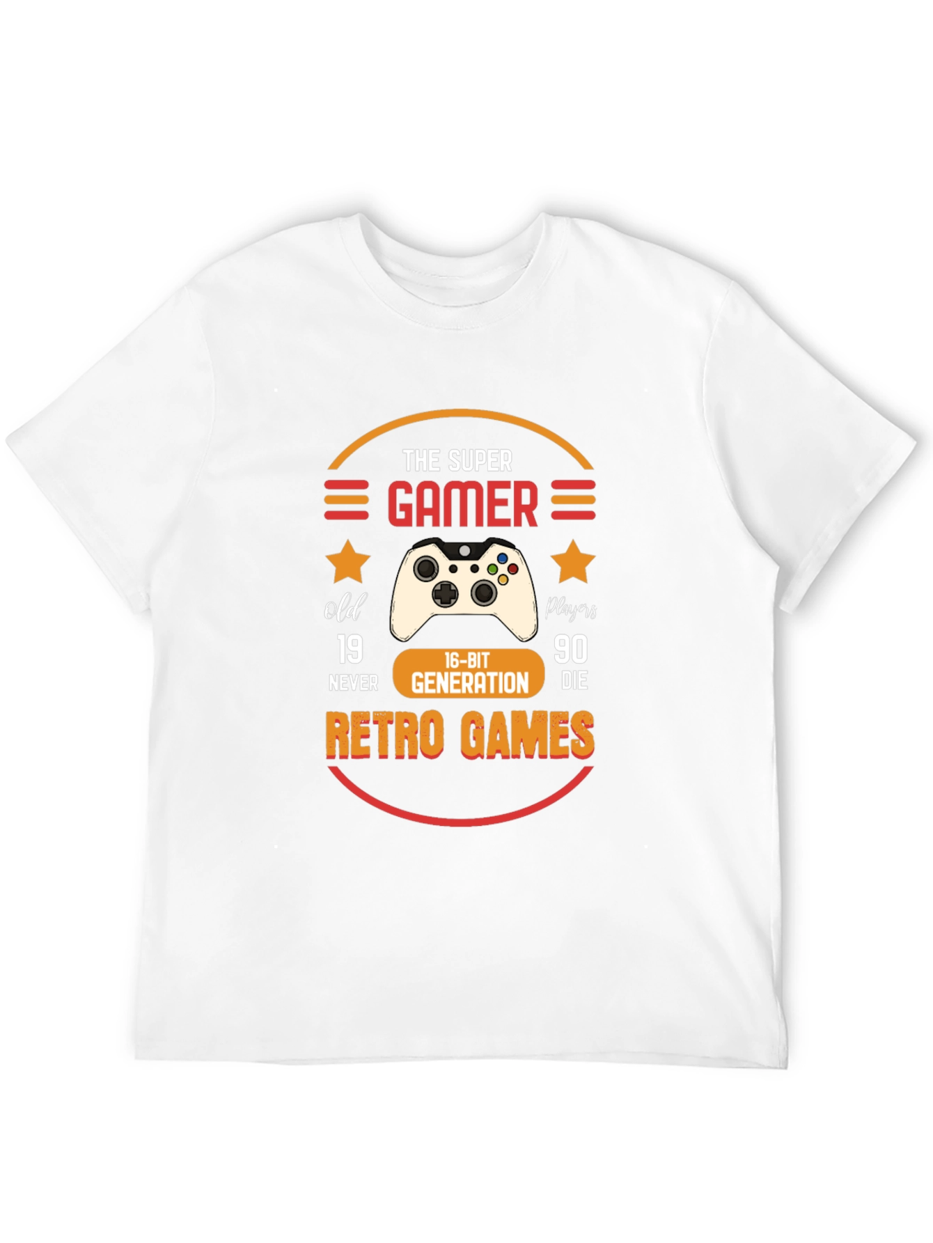 Super Gamer Retro Games Graphic Tee