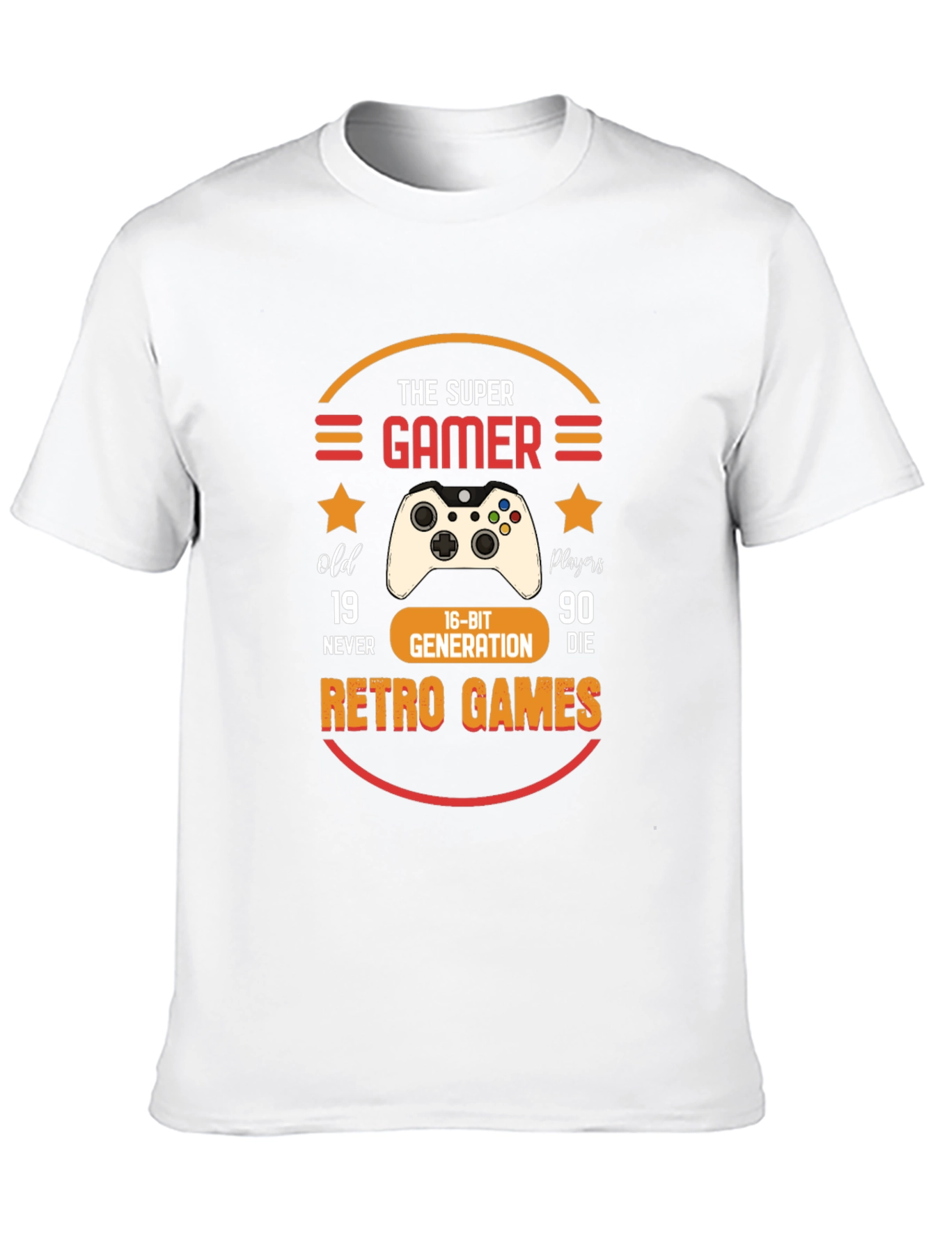 Super Gamer Retro Games Graphic Tee
