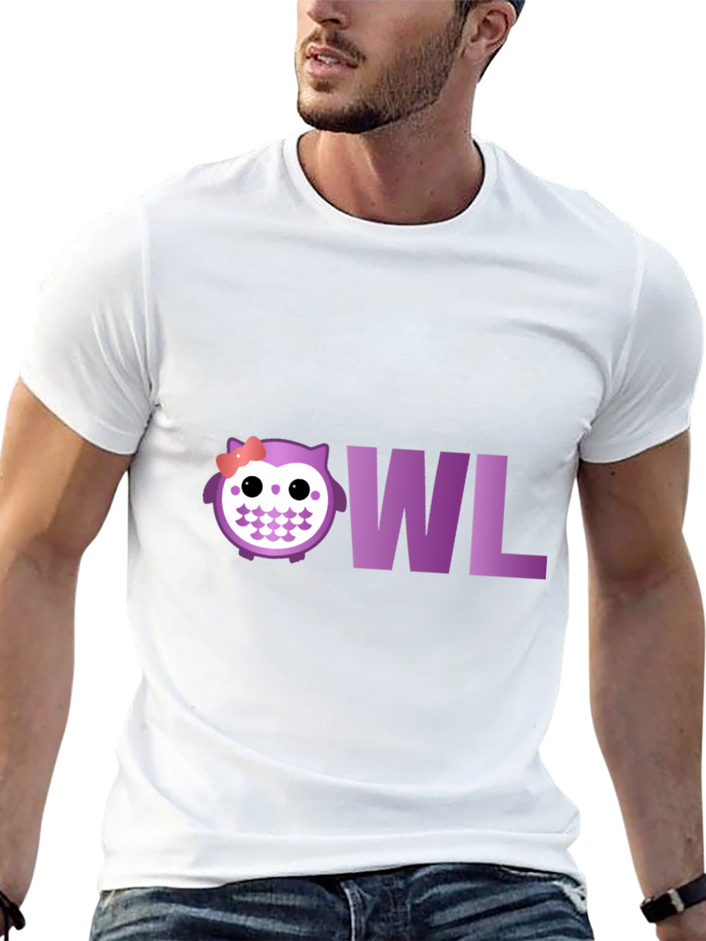 Cute Owl T-Shirt - Purple Graphic Tee