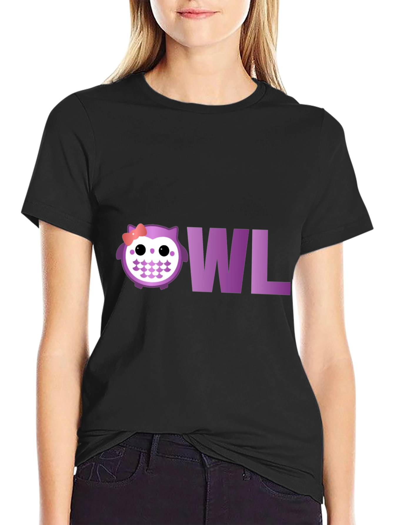 Cute Owl T-Shirt - Purple Graphic Tee