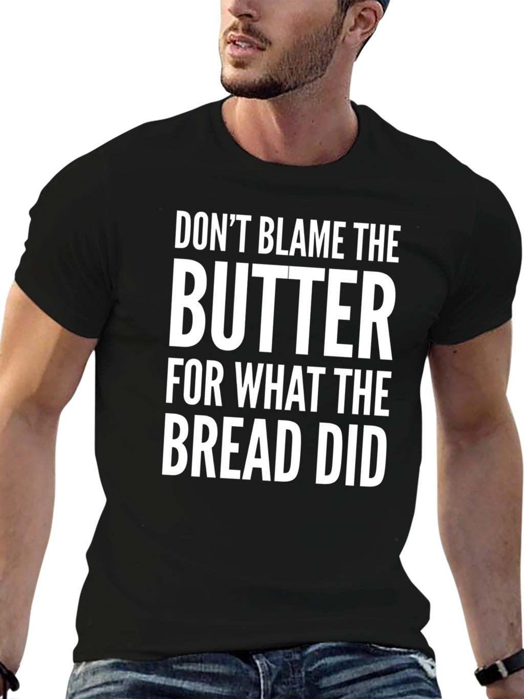 Dont Blame the Butter Funny Graphic Tee