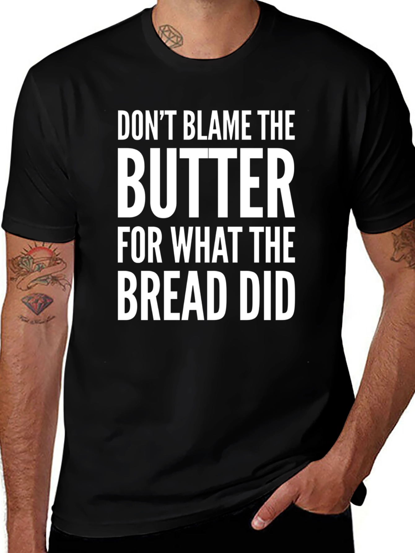 Dont Blame the Butter Funny Graphic Tee