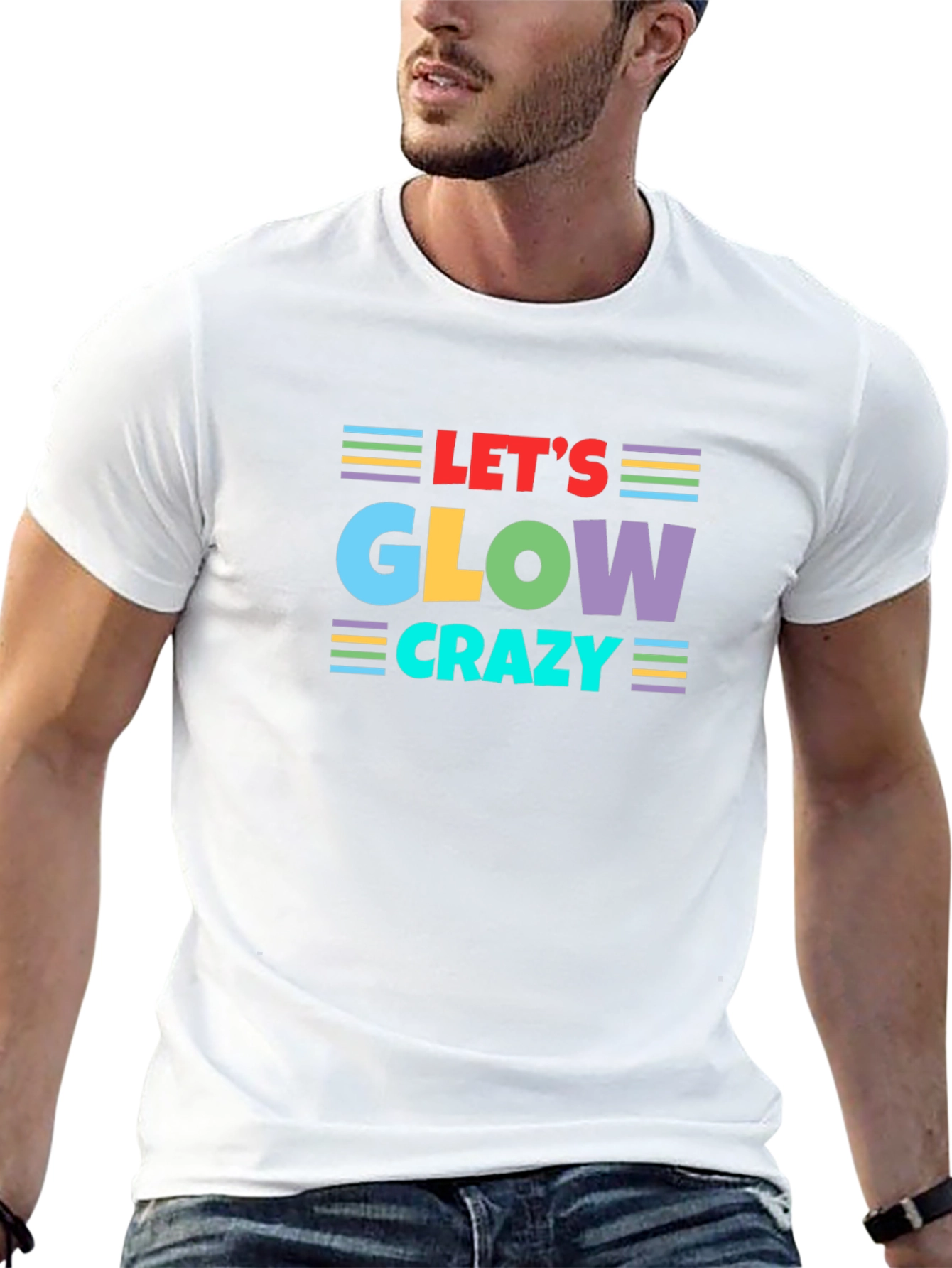 Lets Glow Crazy T-Shirt - Vibrant Graphic Tee