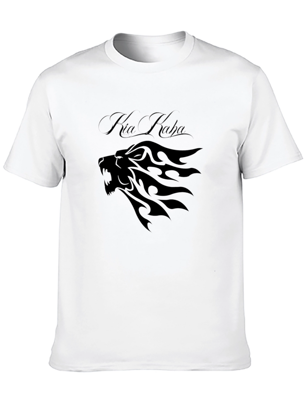 Kia Kaha Lion Graphic Black T-Shirt